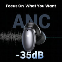 UGREEN – écouteurs sans fil HiTune X6, Bluetooth 5.1, TWS, ANC 35db, hybride, annulation de bruit actif.